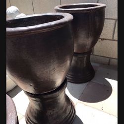 New Flower Pots Made Out Of Cement Perfect Gift 💝 