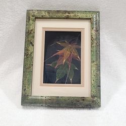 Leaf Lines Japanese Maple Leaves Booker Morey Shadowbox Art Fall Signed Numbered