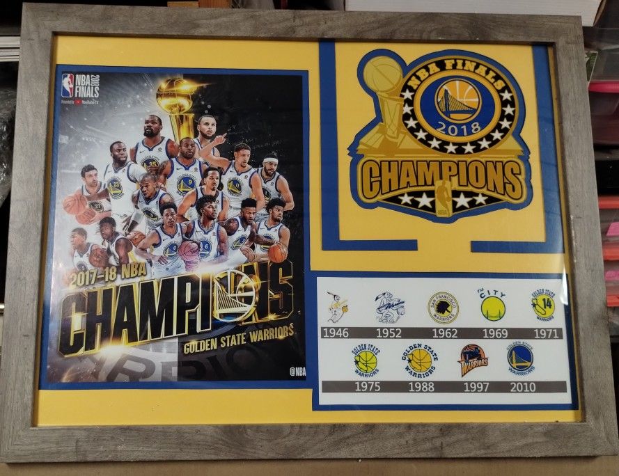 Golden State Warriors Championship Custom Frame