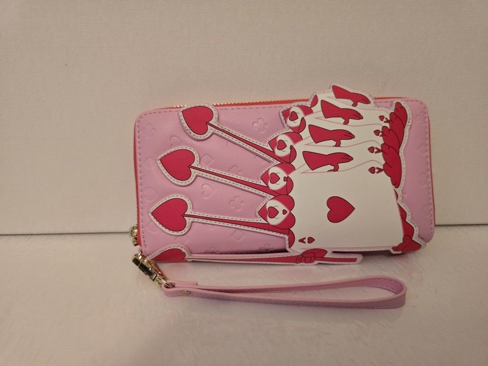 Loungefly Disney Alice in Wonderland Ace of Spades Zip Around Wallet