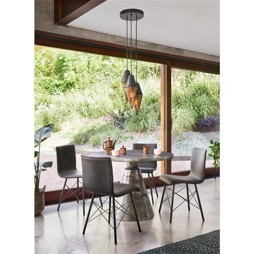 Bistro Round Table/ Industrial/ Dining Table