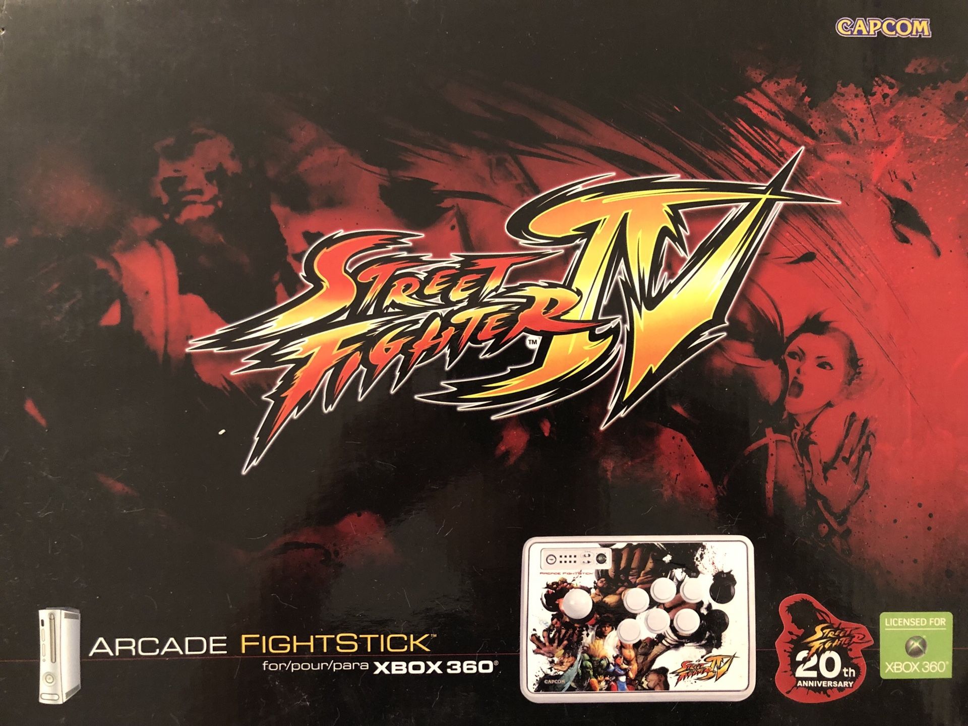 Street Fighter IV Arcade Fightstick + Game - Xbox 360