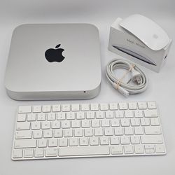 Apple Mac Mini 2014 A1347 1.4 GHz i5 8GB Ram 500 GB HDD with Power Cable & Magic Keyboard/Mouse