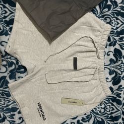 white essentials shorts