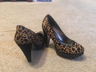 Cheetah print high heels