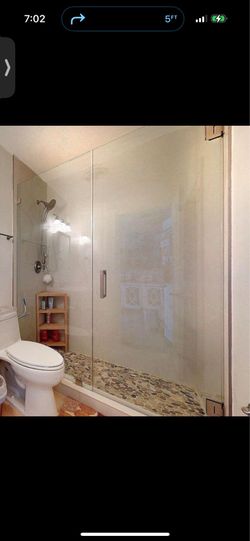 Bathroom glass doors 57 x 80