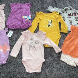 Lot of Baby Girl Clothes Size 9 Months