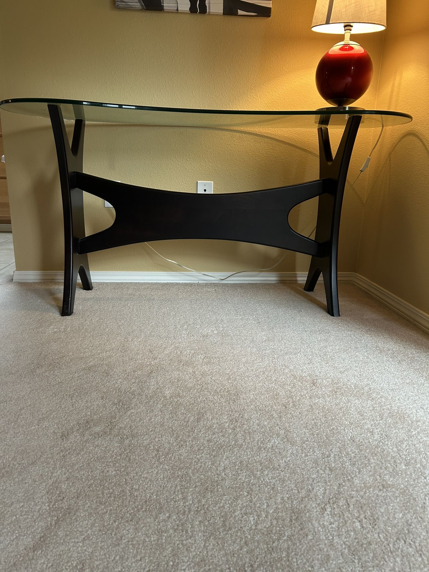 Glass Console table from Dania