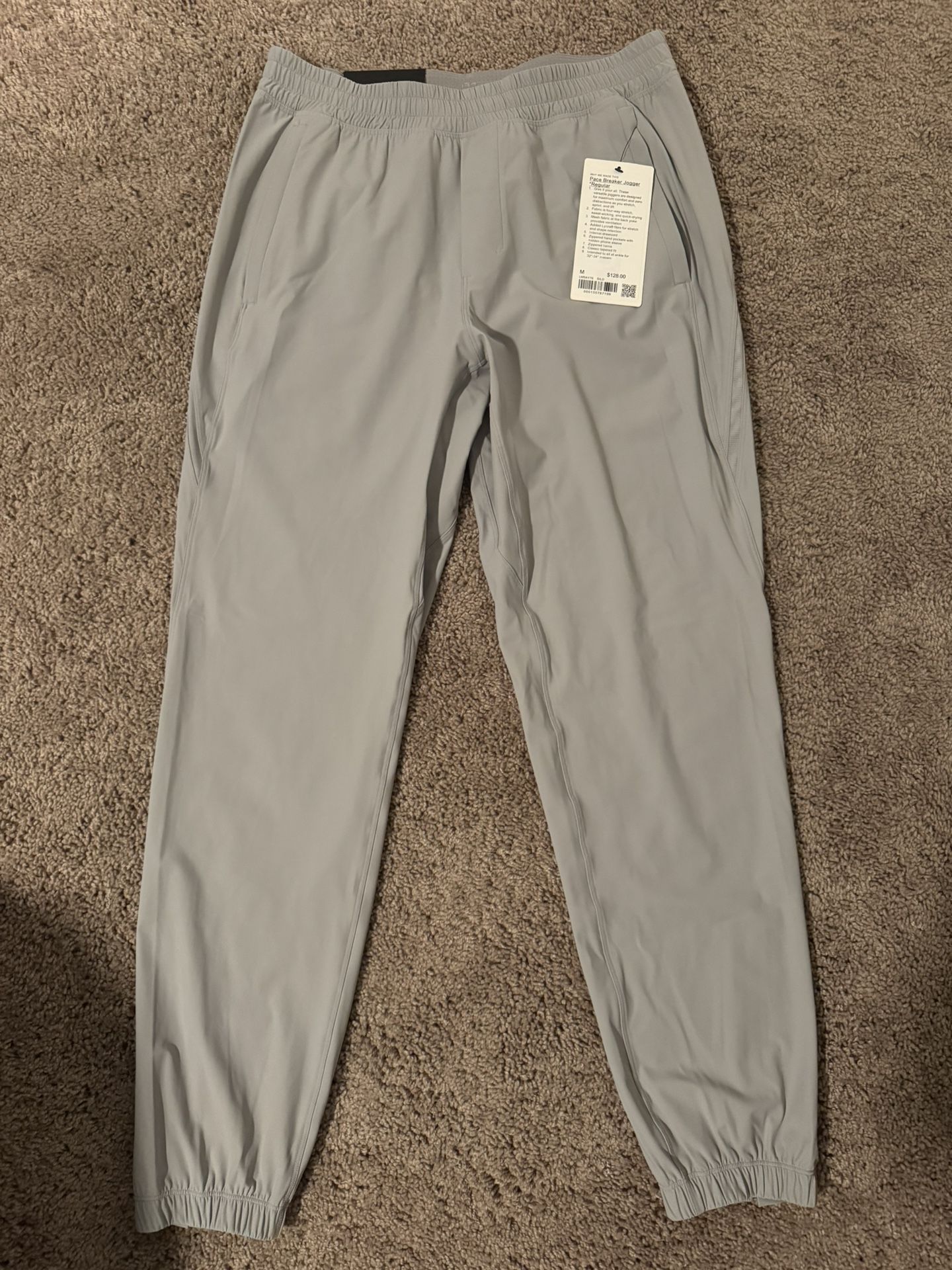 Men’s Lululemon Pace Break Athletic Gym Joggers NEW Size Medium