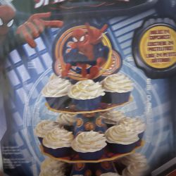Spiderman Cup Cake Holder 