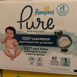 Pampers Pure Diapers Size 1 