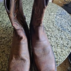 JUSTIN STEELTOE WORKBOOT.  LEATHER UPPER.  SIZE 13D