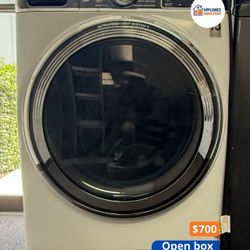 GE Profile 5.3 cu. ft. Front Load Washer, White, UltraFresh Vent + SmartDispense (PFW870SSVWW)