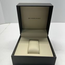 BURBERRY Watch Box Brown Padded Leather (BOX ONLY)