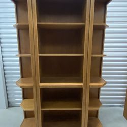 Solid Wood 3-Piece Display Bookshelf
