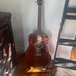 Fender Acoustic Guitar With Stand 