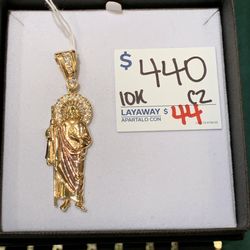 10k San Judas Pendant 