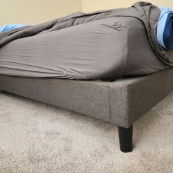 Kirwin Fabric Upholstered Platform Bed Frame