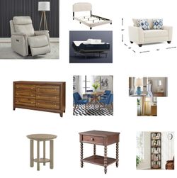 Complete Condo Furniture Package--DreamCloud Adjustable Bed & Leather Recliner - $3,750 OBO