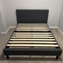 Dark Grey Bed Frame Queen