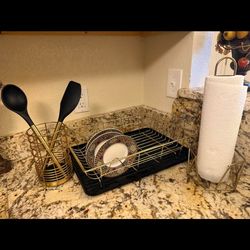 3set dish rack napkins holder spoons holder
