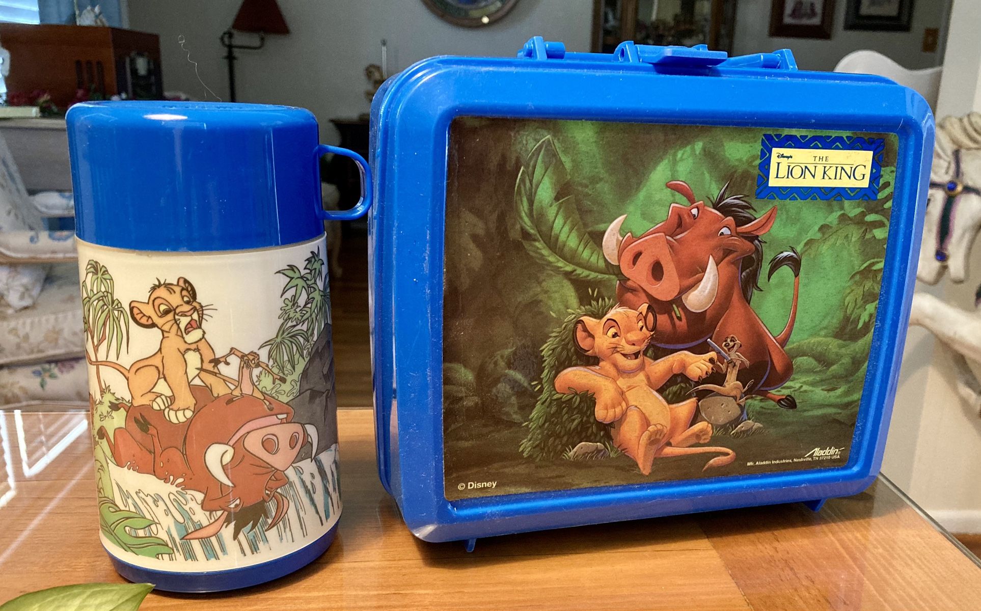 Lion King Lunch Box Thermos! Brand New!! Never Used From 1996