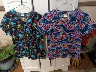 2 Disney Scrub Shirts (medium)