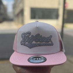 GIFTED HAD CON BRILLO GORRA CON BRILLO PINK ROSADO