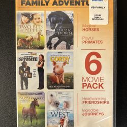 Family Adventures: 6 Movie Pack (DVD, 2011, 2-Disc Set) New Sealed