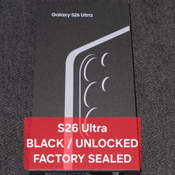 Samsung S26 Ultra - Black - 256GB