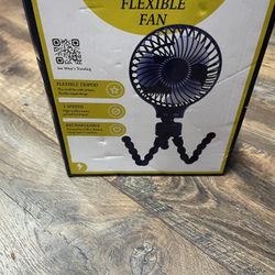 Rechargeable Fan with Flexible Tripod