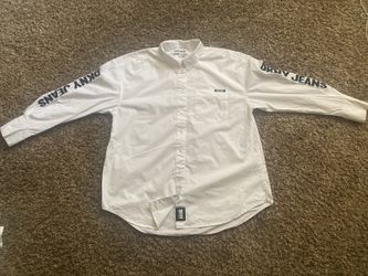 DNKY JEANS white button up