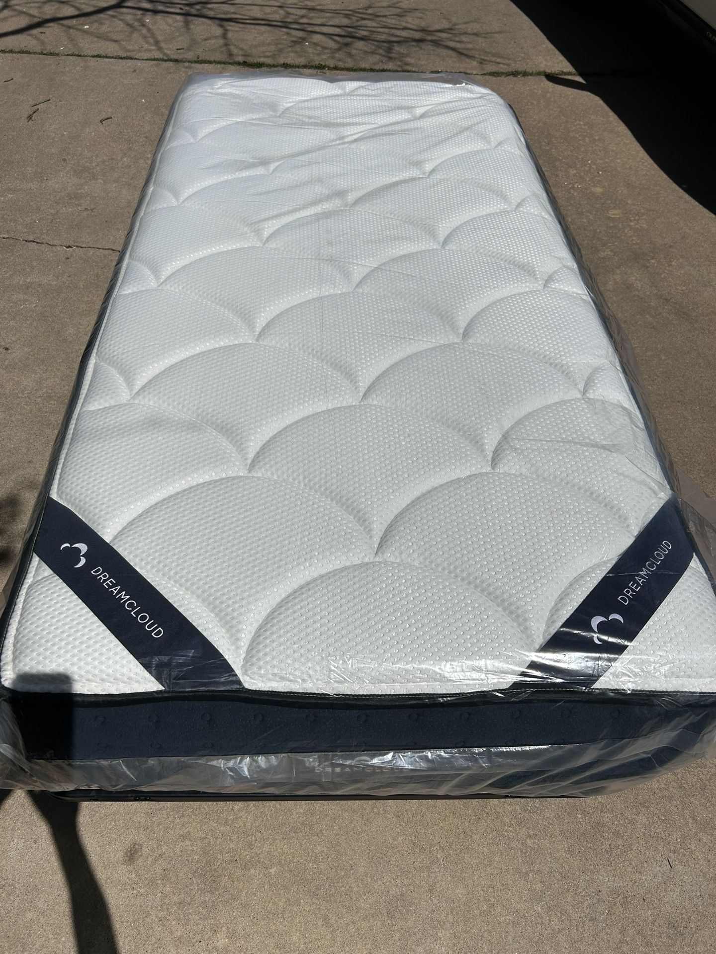 Twin XL DreamCloud Mattress And Folding Metal Frame