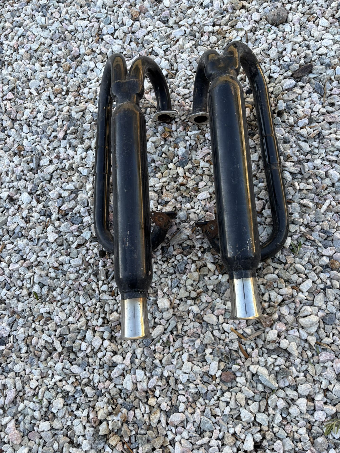 Air cooled Bazooka Style Dual Exhaust