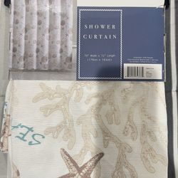 New Coastal Shower Curtain