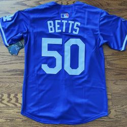 Betts Blue World Series Men Jersey 
