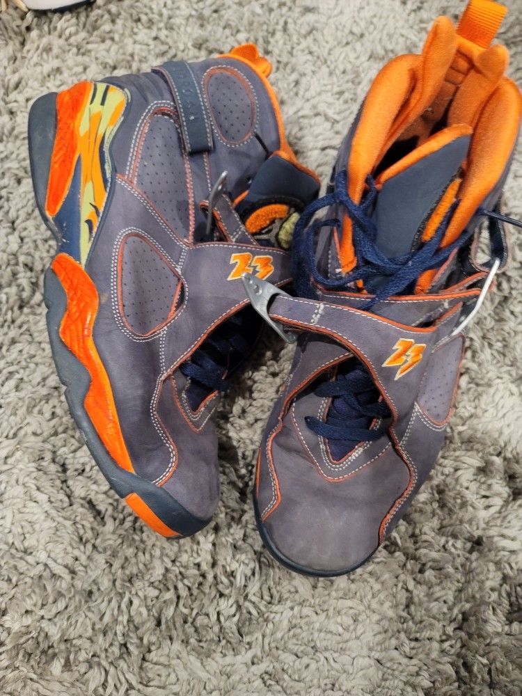 Pea Pods Black And Orange 8s Jordan Pea Pods