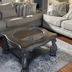 Beautifully Coordinated 2-Piece Sofa Set w/Tables