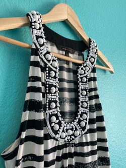 BCBG MaxAzria Black and White Mini Dress Small