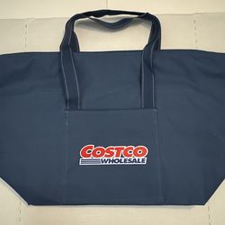 Brand New  Costco Wholesale  Insulated Full Zip Tote Grocery Bag  Keep Cool Bags  XL  Blue  16” x 26” Inches