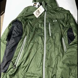 North Face Dark Forest Green Polyrip Jacket Thinsulate Size L