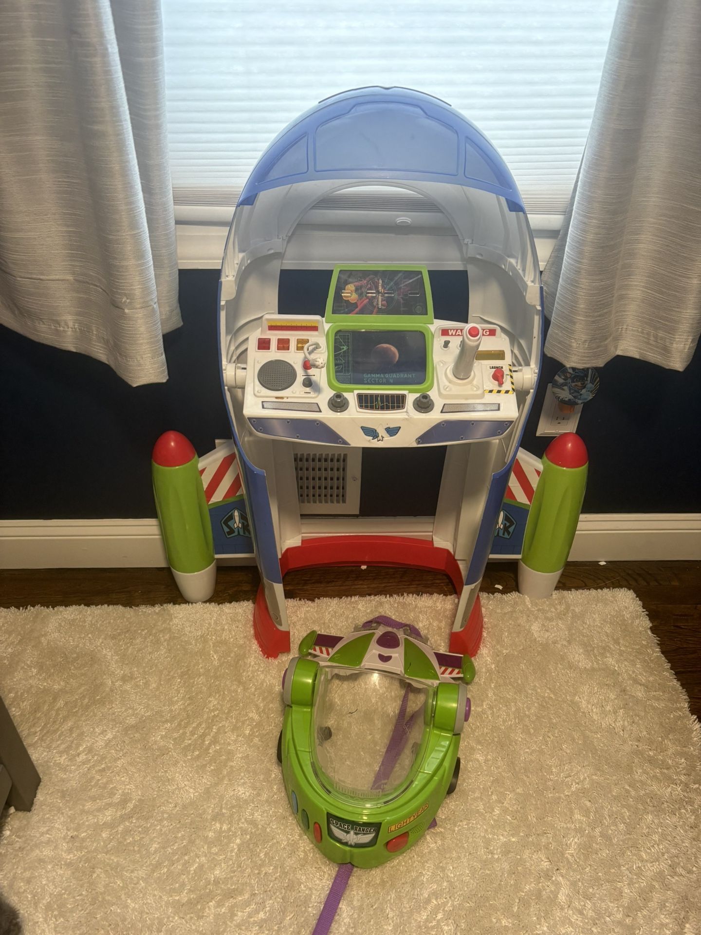 Toy Story Buzz Spaceship, And Buzz Helmet