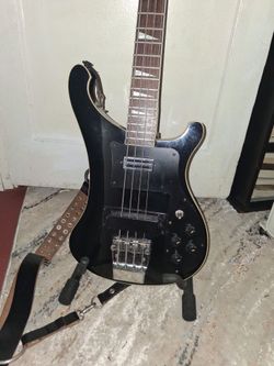 Jet black glow stereo rickenbacker 4003