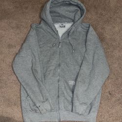 Pro Club Gray Zip-Up Hoodie