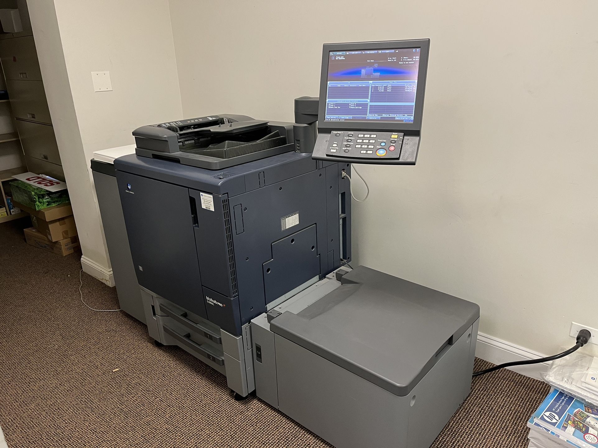 Konica Minolta C106L Printer/copier With Approximately 20 Toner Cartridges