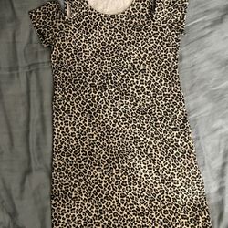 Michael Kors Women’s Animal Leopard Print Brown Dress Size Medium NWOT