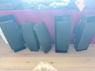 Five Martin Logan speakers