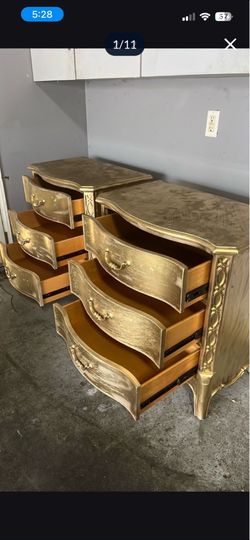 2-pack of 3-drawers nightstand