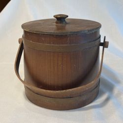 Country Wooden Barrel Container 