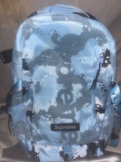 supreme blue camo backpack SS20